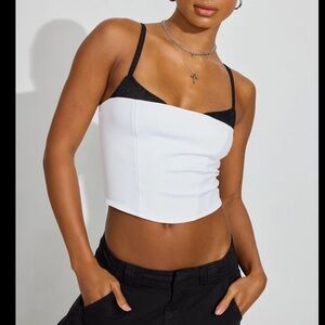 Garage - double layered bustier top
